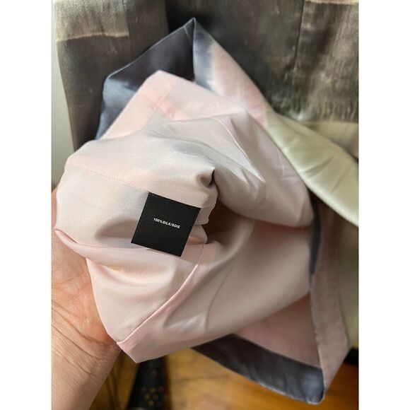 Lafayette 148 New York Silk Multi Stripe Dress Sz. 2 - Picture 5 of 6